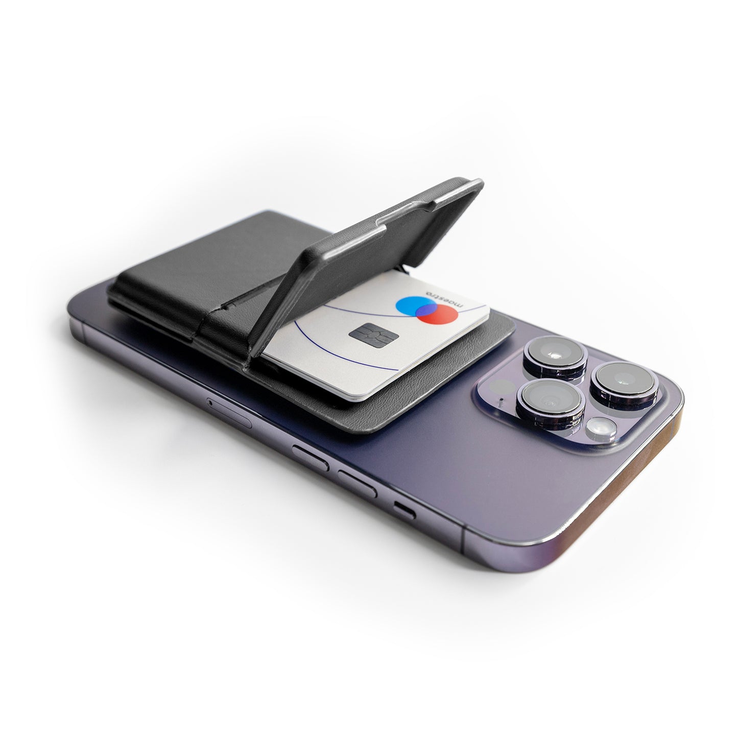 RFID MagSafe Kaarthouder tot 4 kaarten - Premium PU leer